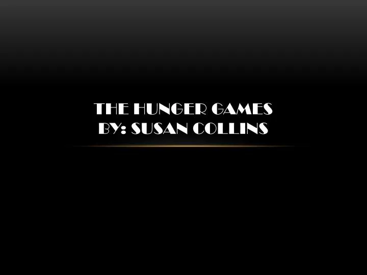 the hunger games by susan collins
