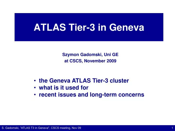 atlas tier 3 in geneva