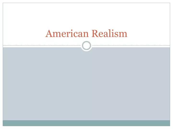 american realism