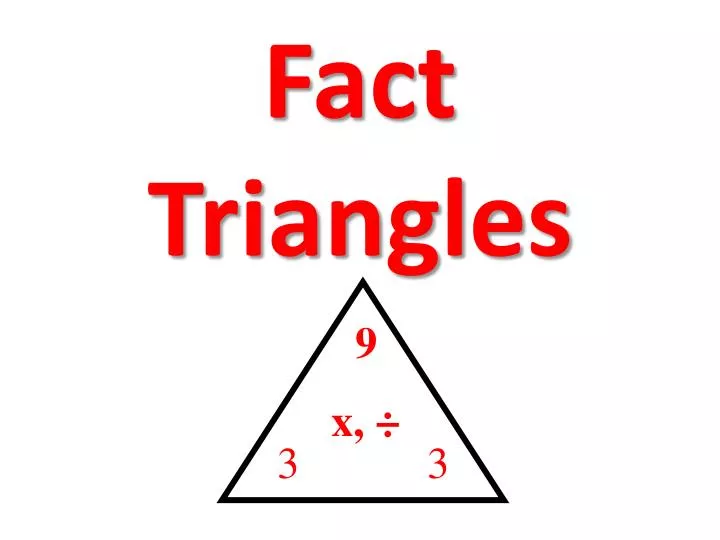 fact triangles