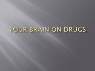 your brain on drugs