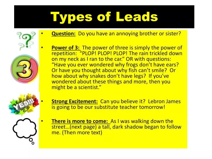 types of leads