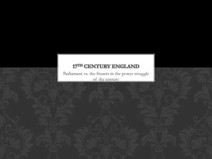 17 th century england
