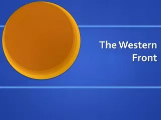 The Western Front