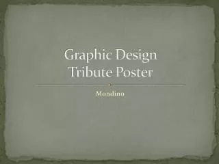 Graphic Design Tribute Poster