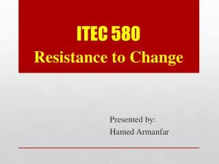 ITEC 580