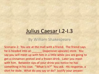 Julius Caesar I.2-I.3