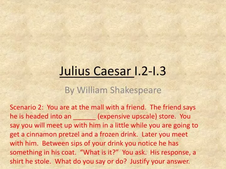 julius caesar i 2 i 3