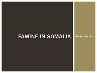 Famine in somalia