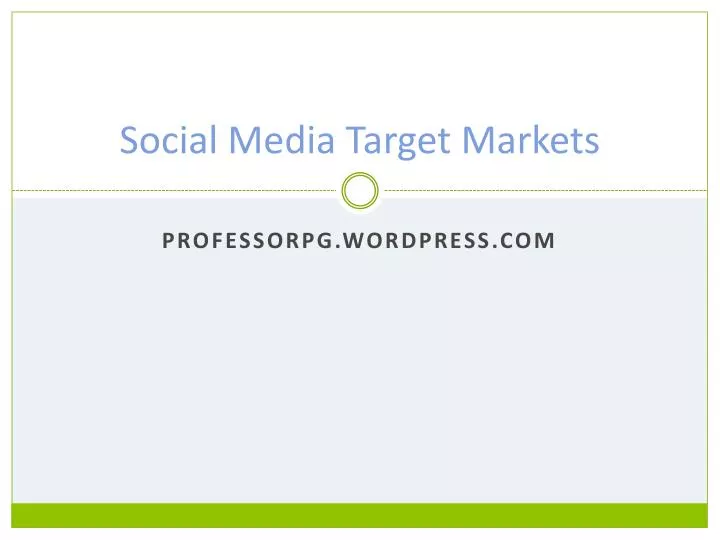 social media target markets