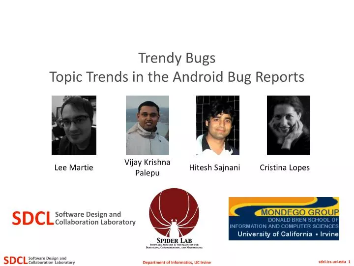 trendy bugs topic trends in the android bug reports