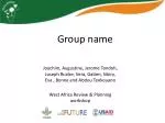 Strategic Workshop on Agricultural Research Design and Integration in West Africa - slide 1