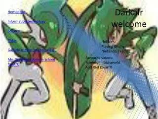 Darkalr welcome