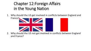 Chapter 12:Foreign Affairs in the Young Nation