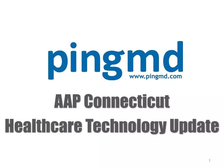 aap connecticut healthcare technology update