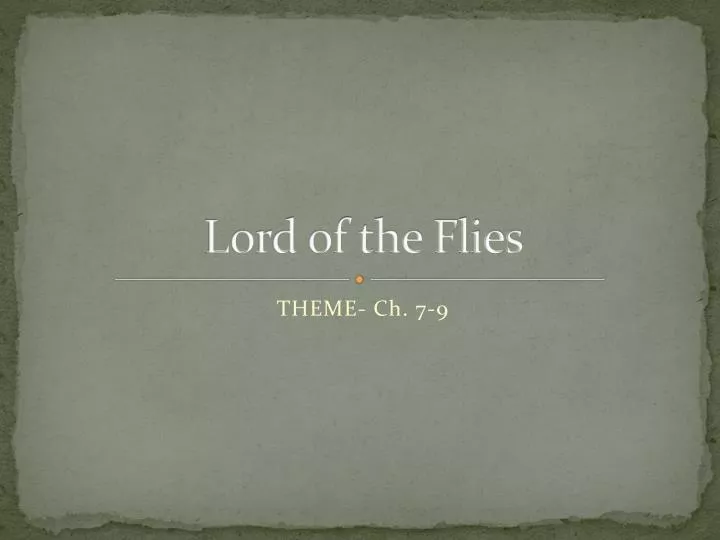 lord of the flies