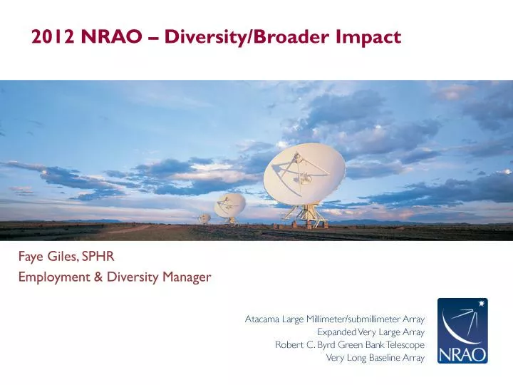 2012 nrao diversity broader impact
