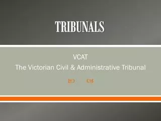 TRIBUNALS