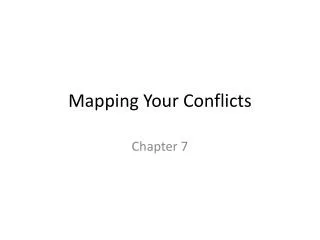 Mapping Your Conflicts