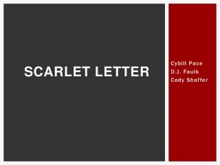 Scarlet letter