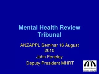 Mental Health Review Tribunal