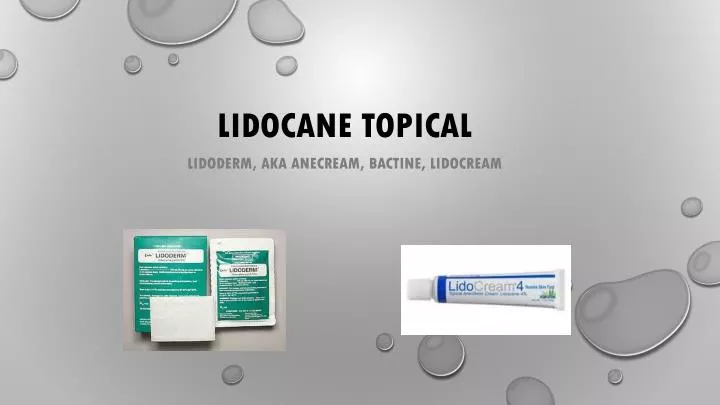 lidocane topical