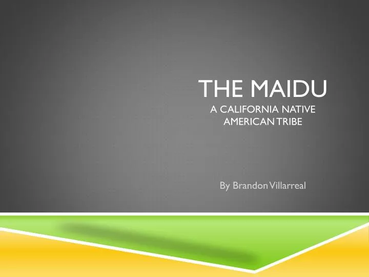 the maidu a california native american tribe