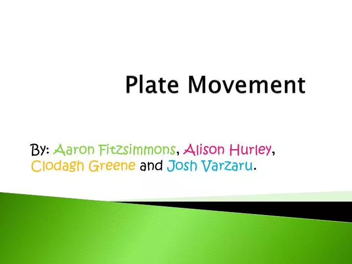 plate movement