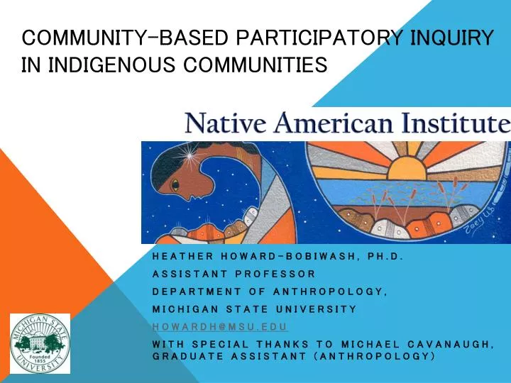 community based participatory inquiry in indigenous communities