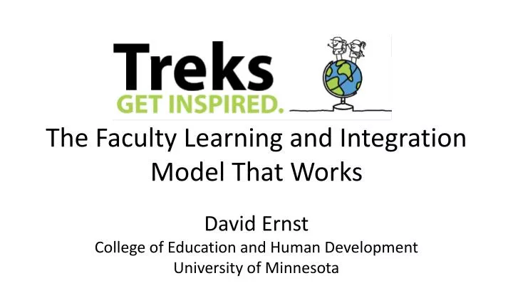 the faculty learning and integration model that works