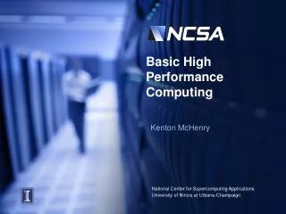 Basic High Performance Computing