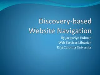 Discovery-based Website Navigation