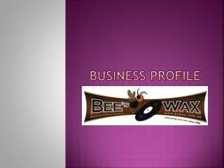Business profile