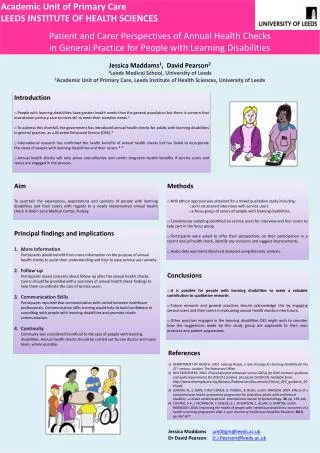 Academic Unit of Primary Care LEEDS INSTITUTE OF HEALTH SCIENCES