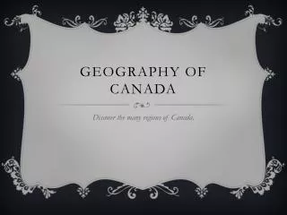 Geography of canada