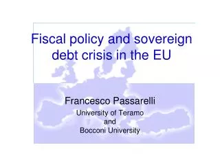 Fiscal policy and sovereign debt crisis in the EU