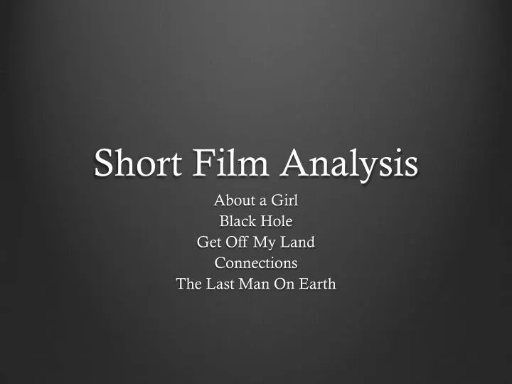 short film analysis