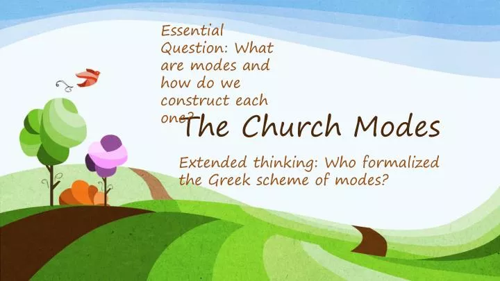 the church modes