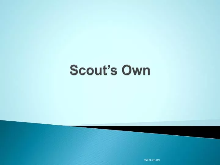 scout s own
