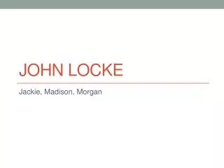 John locke