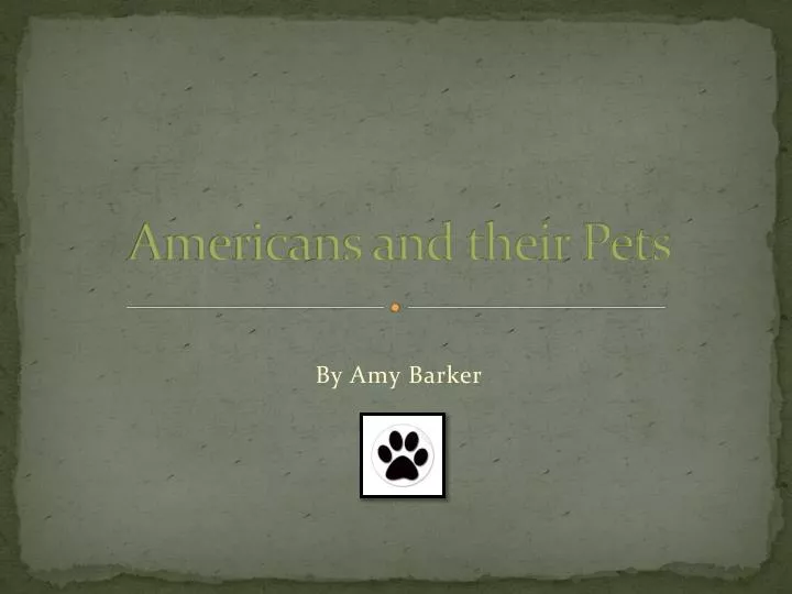 americans and their pets