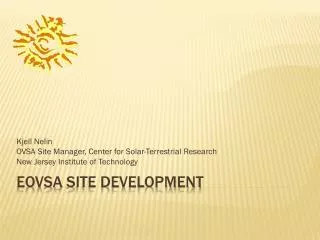 Eovsa Site development