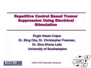 Repetitive Control Based Tremor Suppression Using Electrical Stimulation