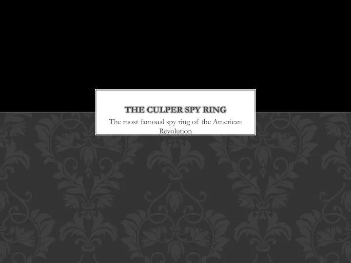 the culper spy ring