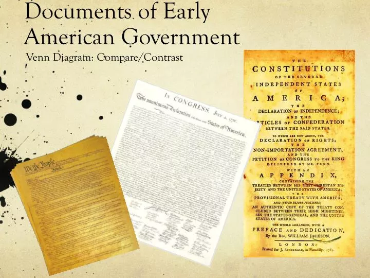 documents of early american government