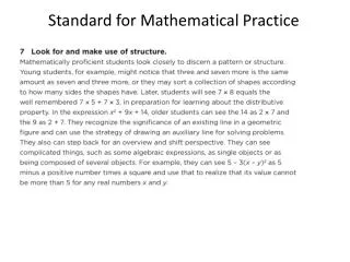 Standard for Mathematical Practice