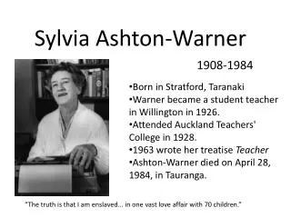 Sylvia Ashton-Warner