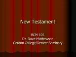 New Testament - slide 1