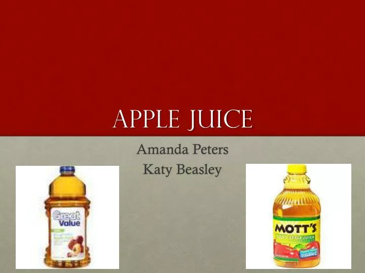 apple juice