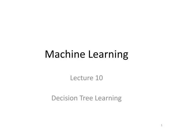 machine learning